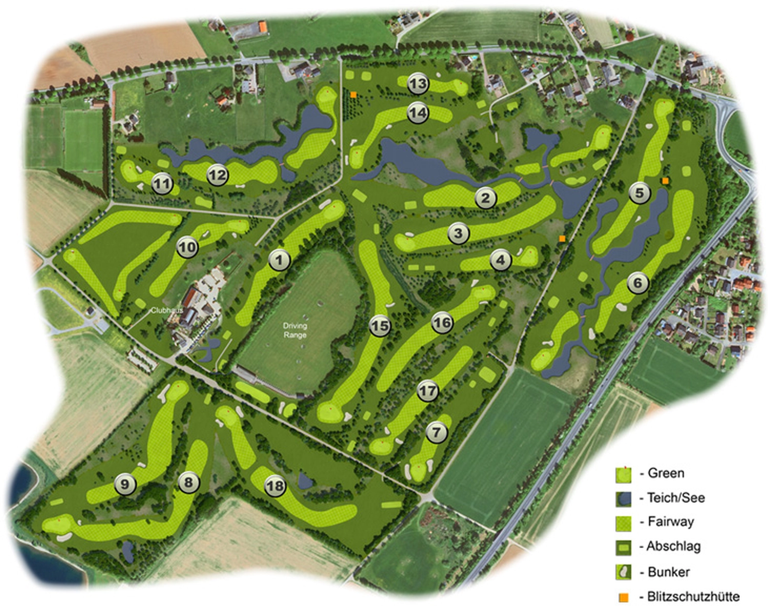Mühlenhof Golf & Country Club e.V. – Karte